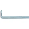 LUX Stahlhaken Gerillt Ø 3,5 mm x 60 mm Verzinkt 4 Stück