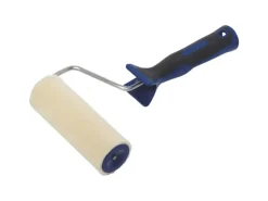 LUX Velours-Roller 2K-Softgriff Schwarz-Blau 15 cm