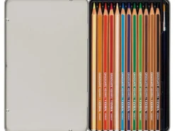 LYRA Graduate Aquarellstifte Ø 33mm Mine und 1x Pinsel verschiedene Farben 12 St