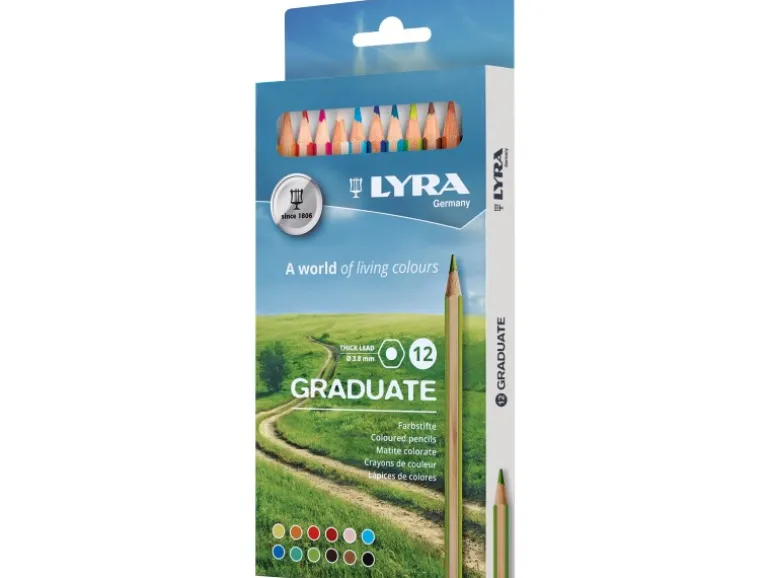 LYRA Graduate Farbstifte Verschiedene Farben 12 Stück