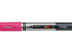 LYRA Mark All Marker für alle Oberflächen Permanent Rundspitze 2mm Rosa