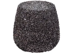 M Colections Vase Strass Cauldron Schwarz Ø 16 cm x 16,5 cm
