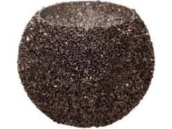 M Colections Vase Strass Bowl Schwarz Ø 11 cm x 8,5 cm