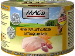 Mac's Katzen-Nassfutter Huhn Pur mit Geflügelherzen 200 g