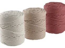Makramee Rope 5mm 500 g gedreht Mauve