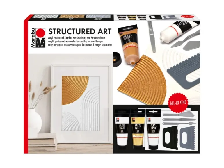 Marabu Acrylpasten-Set Structured Art
