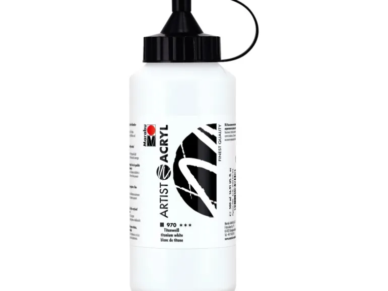 Marabu Artist Acryl 500 ml Titanweiß