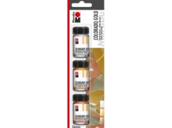 Marabu Colorado Gold Effektfarbe Classic Set 3 x 15 ml