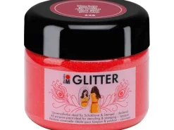 Marabu Glitter deckend 225 ml Glitter-Rubin