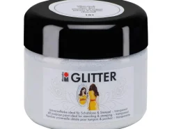 Marabu Glitter transparent 225 ml Silberstaub