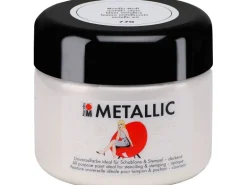 Marabu Metallic deckend 225 ml Metallic-Weiß