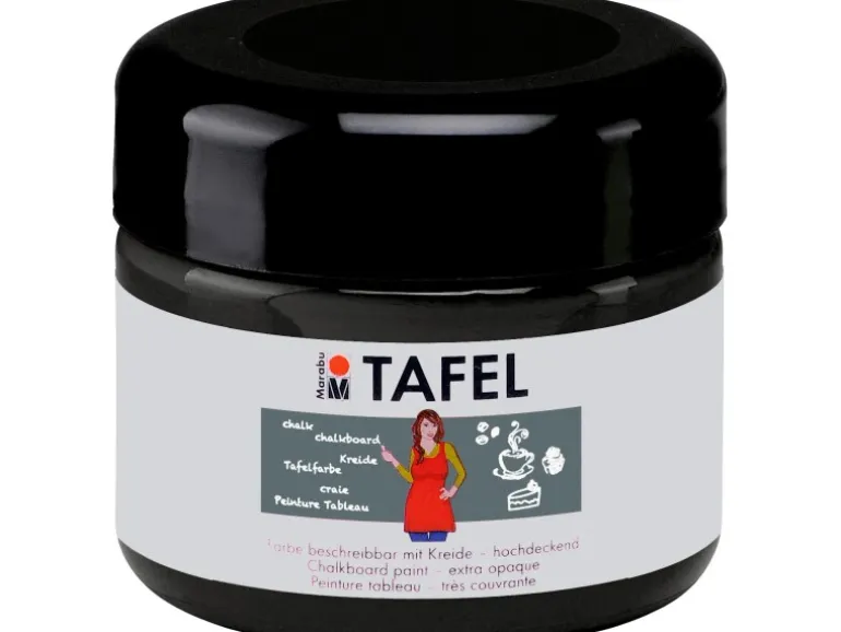 Marabu Tafelfarbe deckend 225 ml Ebenholz