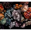 Marburg Fototapete Floral Modern Schwarz-Blau FSC®