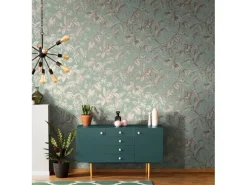 Marburg Vliestapete Floral Modern Grün-Beige FSC®