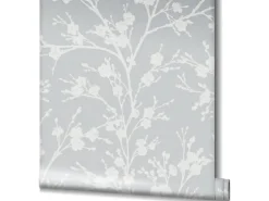 Marburg Vliestapete Ivy Nov Floral Grau-Weiß FSC®