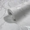 Marburg Vliestapete mit Geschwungenen Glänzenden Linien Grafik Weiß FSC®
