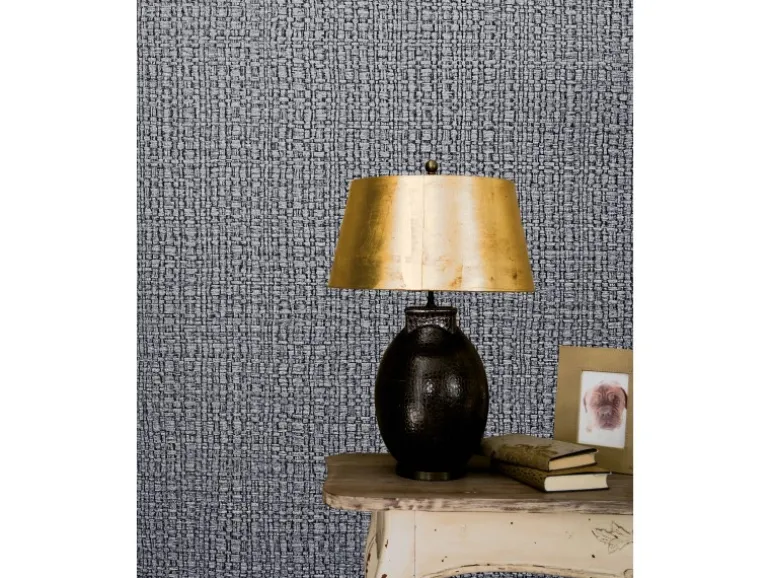 Marburg Vliestapete Vintage Deluxe Struktur Flechtmuster Anthrazit-Silber FSC®