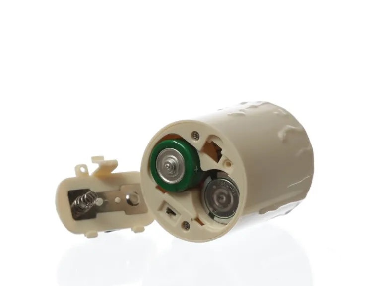 Marelida LED Kerze Grabkerze Grablicht Für Laternen H 11,5cm Lichtsensor Bis 500h Beige