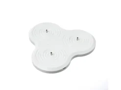 Marelida LED Kerzenset LISA Rustik Optik Echtwachskerzen Wiederaufladbar Grau 3er Set