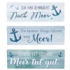 Maritimer Deko Aufsteller 3-fach mit Spruch