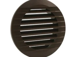 Marley Lüftungsgitter 140 x 100 mm rund zum Einbau in Rohr Braun
