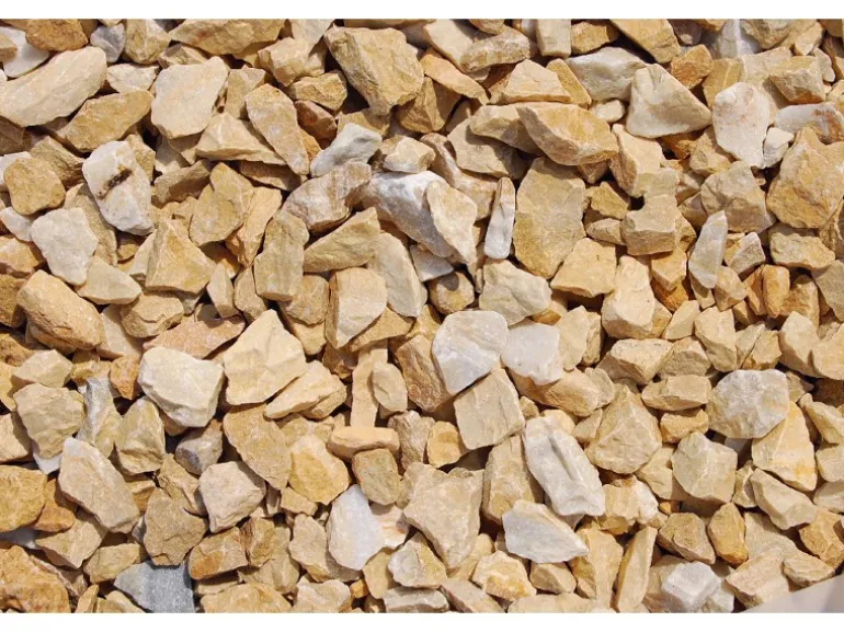 Marmorsplitt Gold-Ocker 16 - 25 mm 1000 kg Big-Bag