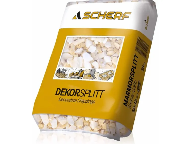 Marmorsplitt Siena-Gelb 22 - 32 mm 25 kg PE-Sack