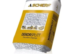 Marmorsplitt Silber-Grau 8 - 12 mm 25 kg PE-Sack