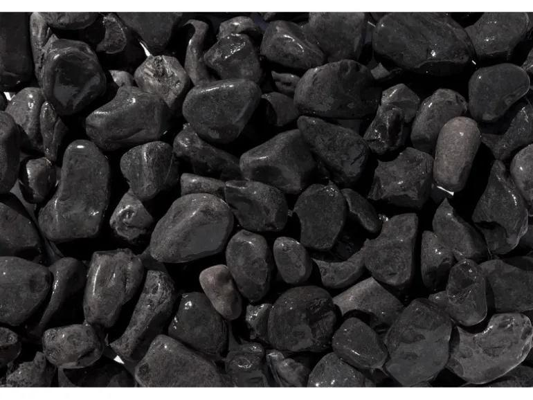 Marmorzierkiesel Ebano-Schwarz 25 - 40 mm 1000 kg Big-Bag