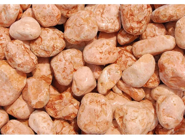 Marmorzierkiesel Verona-Rot 40 - 60 mm 1000 kg Big-Bag