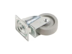 Möbel-Lenkrolle mit Platte und Softrad Ø 45 mm 40 kg
