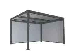 MCW Alu Pergola L41 mit 2x Seitenwand Anthrazit 3x3,7m