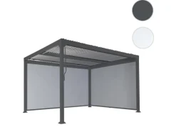 MCW Alu Pergola L41 mit 2x Seitenwand Anthrazit 3x3,7m