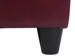 MCW Aufbewahrungs-Truhe Kriens Leder/Kunstleder 112x45x45cm Rot