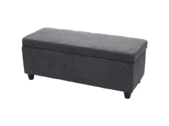 MCW Aufbewahrungs-Truhe Kriens Stoff/Textil 45x114x45cm Dunkelgrau