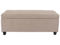MCW Aufbewahrungs-Truhe Kriens Stoff/Textil 45x114x45cm Beige