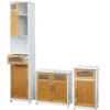 MCW Badset A85 Hochschrank Waschbeckenunterschank Kommode
