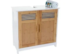 MCW Badset A85 Hochschrank Waschbeckenunterschank Kommode