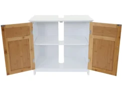 MCW Badset A85 Hochschrank Waschbeckenunterschank Kommode