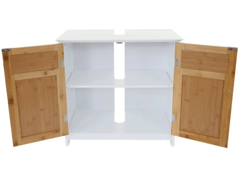MCW Badset A85 Hochschrank Waschbeckenunterschank Kommode