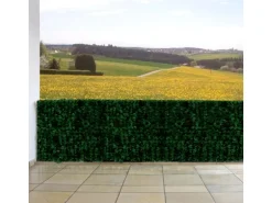 MCW Balkonsichtschutz N77 500x100cm Blatt - 500x100cm Blatt Dunkel