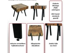 MCW Beistelltisch L54 Dunkle Wildeiche