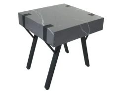 MCW Beistelltisch L54 Marmor-Optik Grau