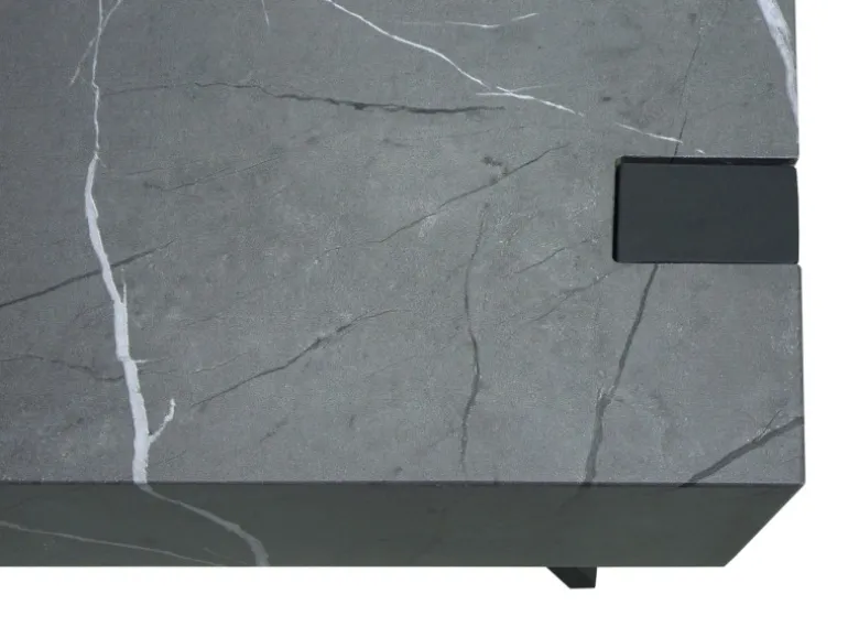 MCW Beistelltisch L54 Marmor-Optik Grau
