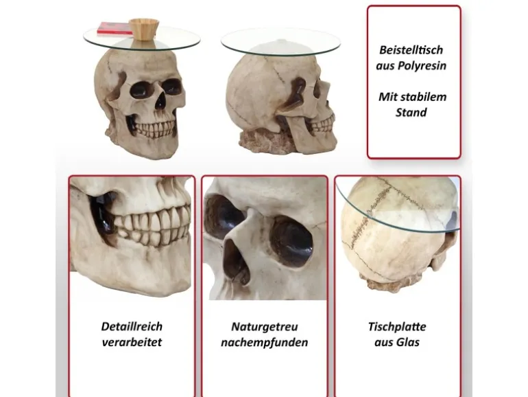 MCW Beistelltisch Totenkopf A19