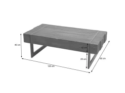 MCW Couchtisch A15a Braun