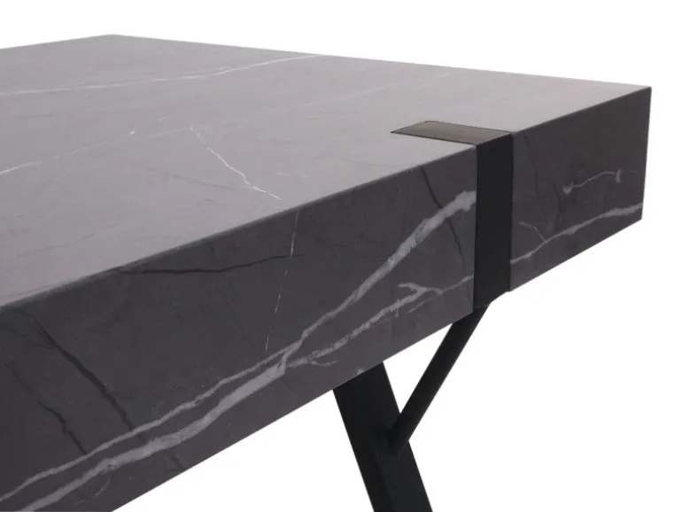 MCW Couchtisch L54 Marmor-Optik Grau