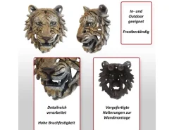 MCW Deko Schädel H41 Tigerkopf 35cm