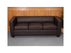 MCW 3er Sofa Lille Kunstleder Coffee
