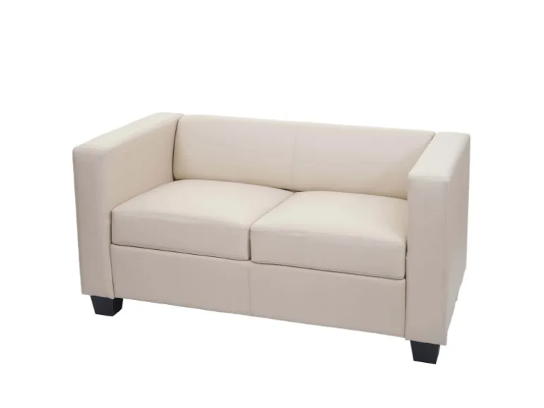 MCW 2er Sofa Lille Leder Creme